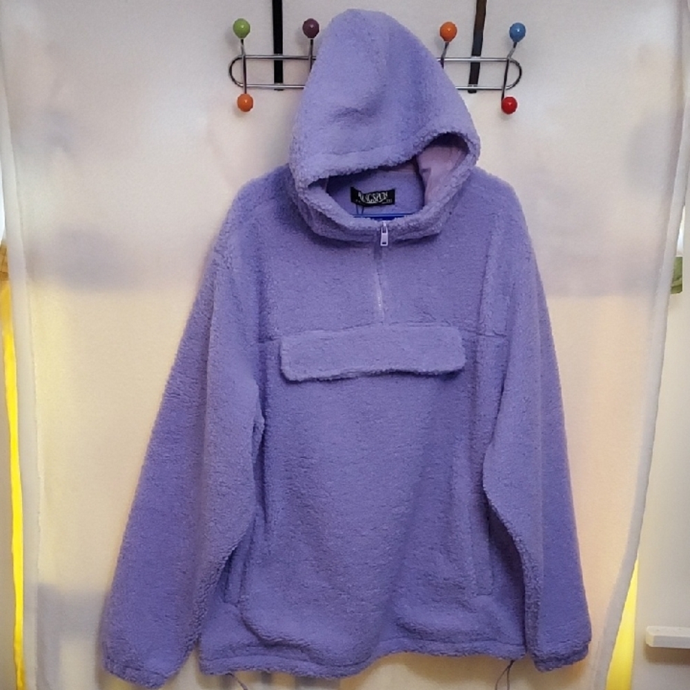 Womens Ring Spun Sherpa Hoodie